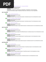 Horario de Clases - Semestre 2 Mision Global