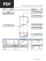 Column Flotation - Material Balance: Legend