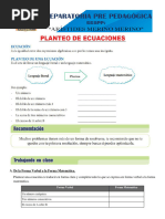 Planteo de Ecuaciones