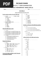 B5 Maths