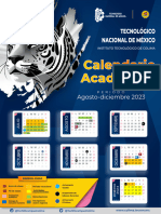 Calendario Escolar Agto-Dic 2023