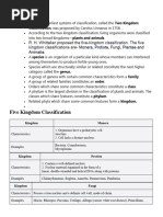 Five Kingdom Classification Case Study