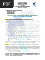 Revised Guidelines and Mechanics For MRMSMNHS2024