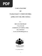 601 - Case Analysis of Waman Rao Vs Union of India Correced