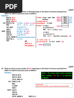 8085 ALP Five ALP To Count Even or and Odd Data Byte