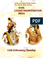 Radha Kalyana Mahotsavam 2024 (Bhopal)