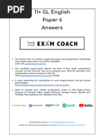 The Exam Coach 11 GL English Paper 6 Answers