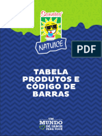 Tabela Natuice PDV