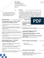 Sample Seafarer Resume