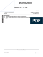 Cambridge International AS & A Level: ACCOUNTING 9706/33