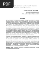 La Práctica Narrativa Impulsora de La Acción y Re-Flexión Del Quehacer Profesional Del Psicólogo Comunitario - Onencia 2022