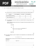 Entropy and Free Energy - FRQ - WS5