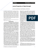 Properties of High Strenght Concrete Subjet To Short Terms Loads