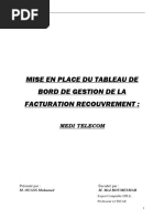 Mise en Place Du Tableau de Bord de Gestion de La Facturation Recouvrement