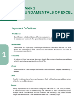 Fundamentals of Excel