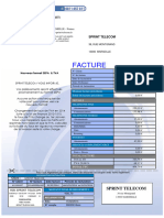 Facture SPRINT TELECOM