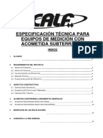 Especificación Técnica de Equipos de Medición Con Acometida Subt-V13-16