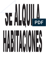 Se Alquila Habitaciones