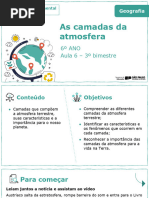 As Camadas Da Atmosfera: 6º ANO Aula 6 - 3º Bimestre