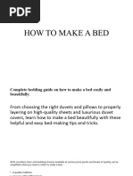 How To Make A Bed