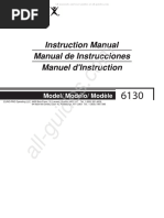 EuroPro 6130 Sewing Machine Instruction Manual