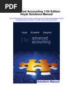 Advanced Accounting 11th Edition Hoyle Solutions Manual Full Chapter PDF