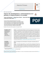 Impacto Del Sobrediagnóstico y Sobretratamiento en El Paciente, Sistema Sanitario y Sociedad