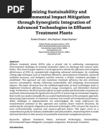 Advanced Technologies in Effluent Treatment Plants