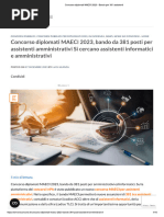 Concorso Diplomati MAECI 2023 - Bando Per 381 Assistenti