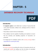 CHAPTER - 5 - Database Recovery Technique