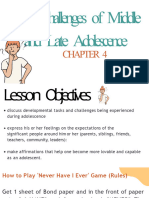 LESSON 4 - The Challenges of Middle & Late Adolescence