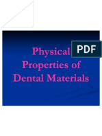 Physical Properties of Dental Materials