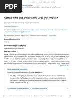 Ceftazidime and Avibactam - Drug Information - UpToDate