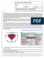 1 Série Ensino Médio Trabalho de Sociologia Ensino Remoto