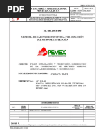 MC-486.109-F-400 Memoria de Cálculo Estructural Por Explosión Del Muro de Contención