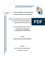 Objeto de Aprendizaje para Realizar La Instalación de Una Plataforma de Desarrollo para La Administración de Bases de Datos