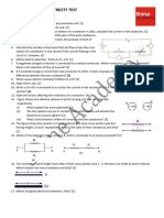 9TH Icse Electricity Test