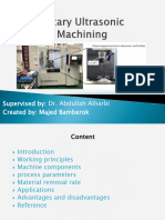 Lecture 8 - Rotary Ultrasonic Machining