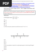 IMO Class 8 Level 2 Paper 2016 17 Part 1