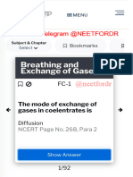 Breathing and Exchange of Gases