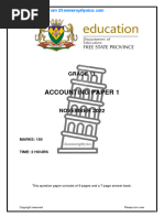 FS Accounting Grade 11 November 2022 P1 and Memo