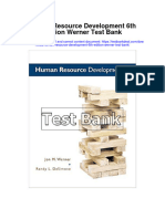 Human Resource Development 6Th Edition Werner Test Bank Full Chapter PDF