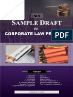 Drafts On Corporate Law Practice & Task