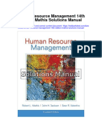 Human Resource Management 14Th Edition Mathis Solutions Manual Full Chapter PDF