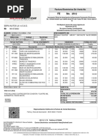 FACTURA #FE 2512 (Oc 23149) Serviautos La 14 SAS