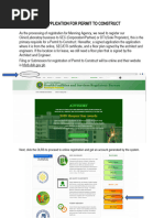 Processing of Application For Permit To Construct