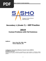 Past Papers 2019 SASMO G7