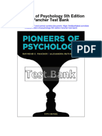 Pioneers of Psychology 5Th Edition Fancher Test Bank Full Chapter PDF