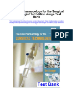 Practical Pharmacology For The Surgical Technologist 1St Edition Junge Test Bank Full Chapter PDF