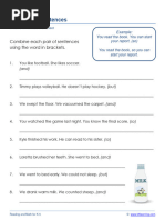 Grade 2 Compound Sentences B